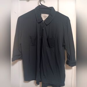 Abercrombie and Fitch Dark blue Button-Up Shirt